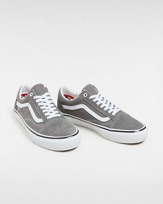 Vans Gray Skate Old Skool Shoes