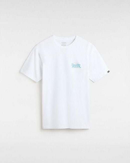 T-shirt Dual Palms Club Vans pour homme en coloris White