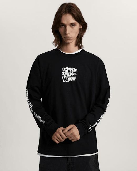 Vans Black X Travis Barker Long Sleeve T-Shirt for men