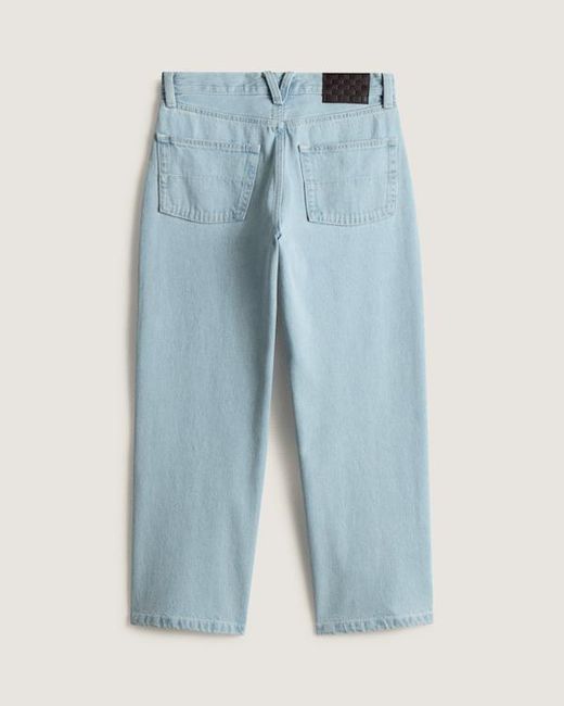Vans Blue Check-5 Mid Rise Straight Trousers