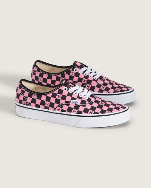 E Authentic Checkerboard, Uomo, Taglia di Vans in Pink da Uomo