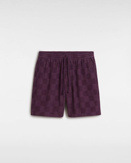 Vans Range Checkerboard Locker Geschnittene Cord-shorts in Purple für Herren