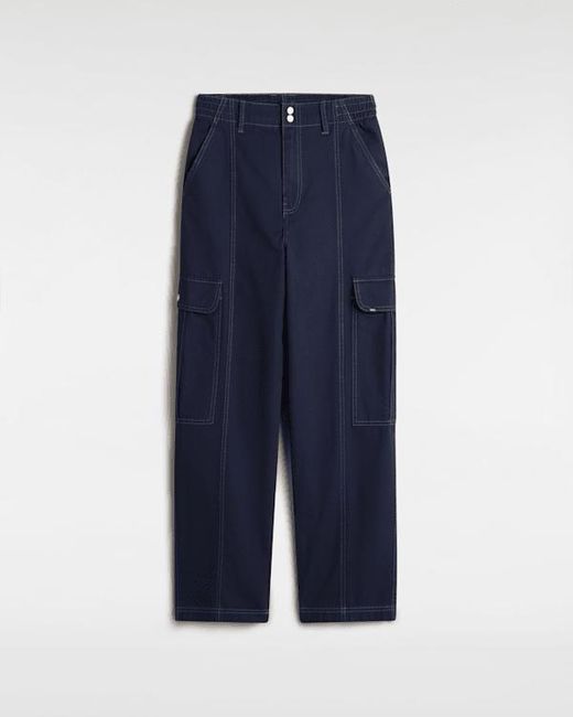 Pantalones De Lona Sidewalk, Mujer, Talla Vans de color Blue