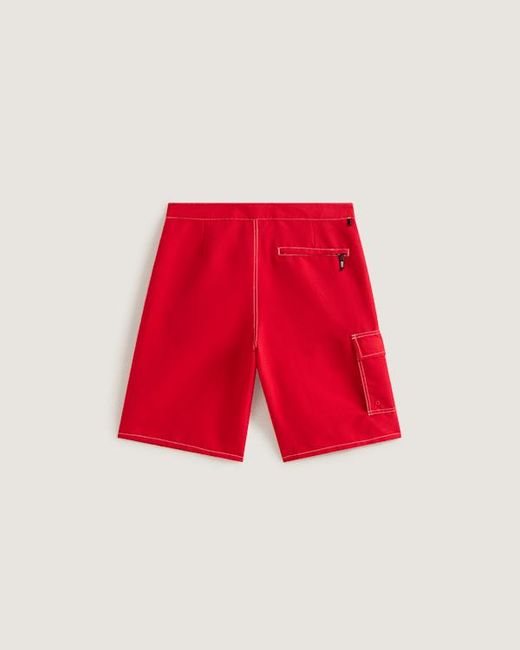 Vans Red Voyage Long Cargo Boardshorts for men