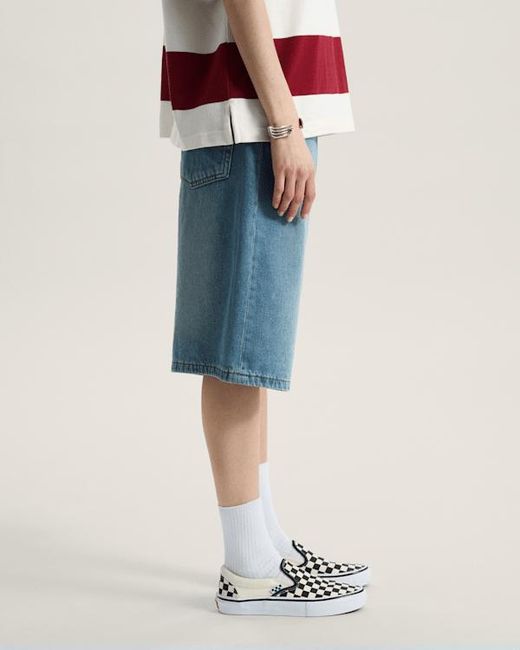 Vans Blue Cinched Check-5 Baggy Shorts
