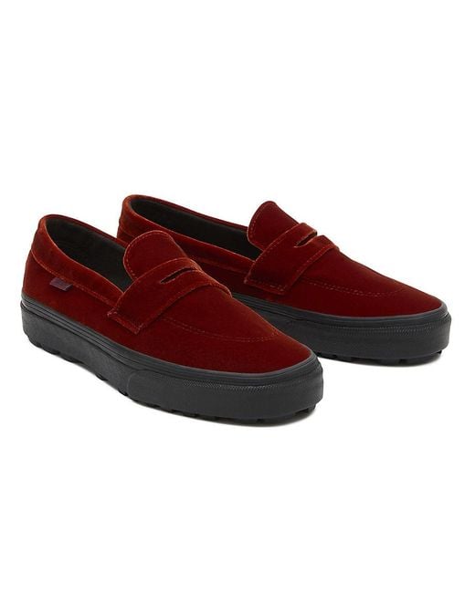 Vans Red Style 53 Velvet Shoes