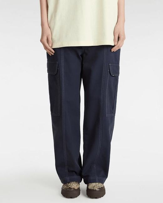 Pantalones De Lona Sidewalk, Mujer, Talla Vans de color Blue