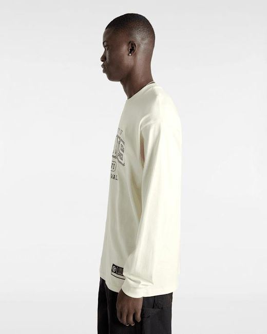 Vans Property Of Tee Met Lange Mouwen, Grootte in het Natural voor heren