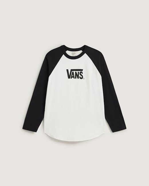 Vans Black Core Raglan Long Sleeve T-Shirt for men