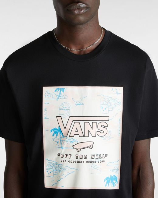Vans Classic Print Box T-shirt in Black für Herren