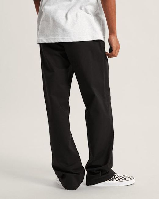 Vans Black Authentic Chino Straight Trousers for men