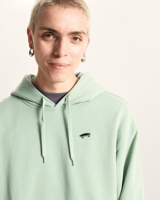 Sudadera Con Capucha De Corte Holgado Salton, Hombre, Talla Vans de hombre de color Green