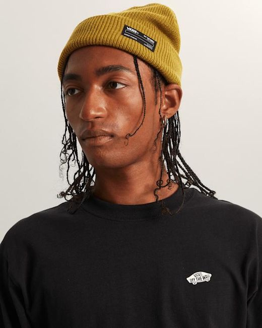 Vans Yellow Leiva Cuff Beanie for men