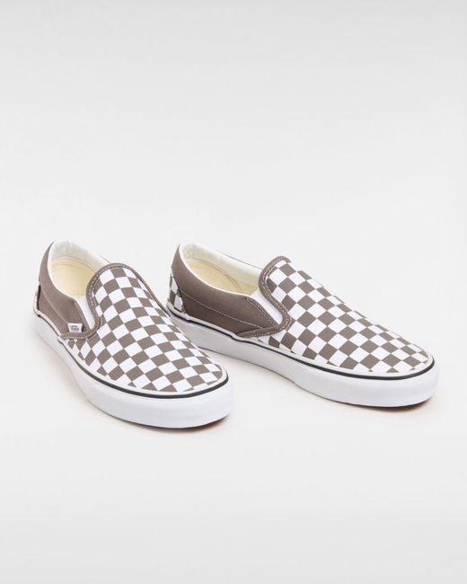 Vans Gray Classic Slip-on Checkerboard Schuhe
