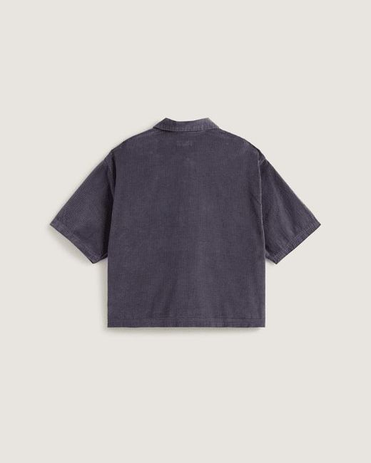 Vans Blue Premium Cord Button Up Shirt for men