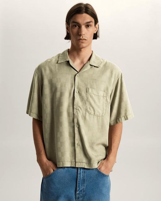 Vans Natural Van Doren Check Camp T-Shirt for men