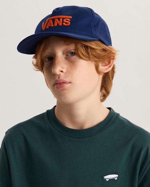 Vans Blue Drop V Logo Snapback Cap, Größe