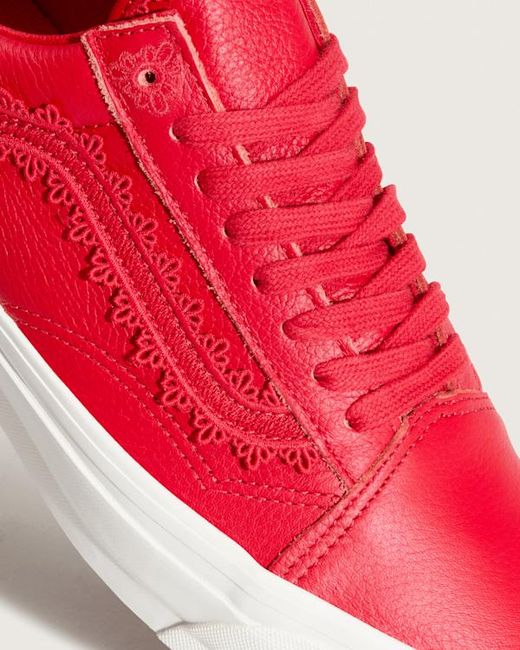 Vans Red Premium Old Skool Shoes for men