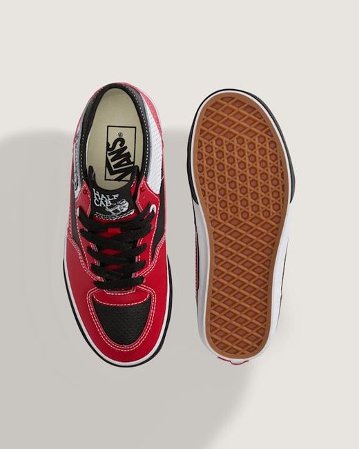 Vans Red Youth Half Cab Decon Shoes (8-14 Years)