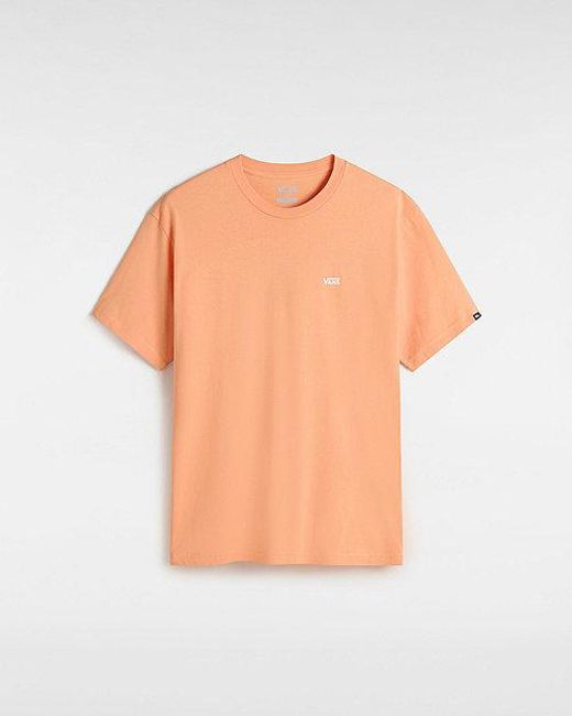 Vans Orange Left Chest Logo T-shirt for men