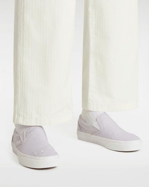 Vans Classic Slip-On Schoenen, Grootte in het White voor heren