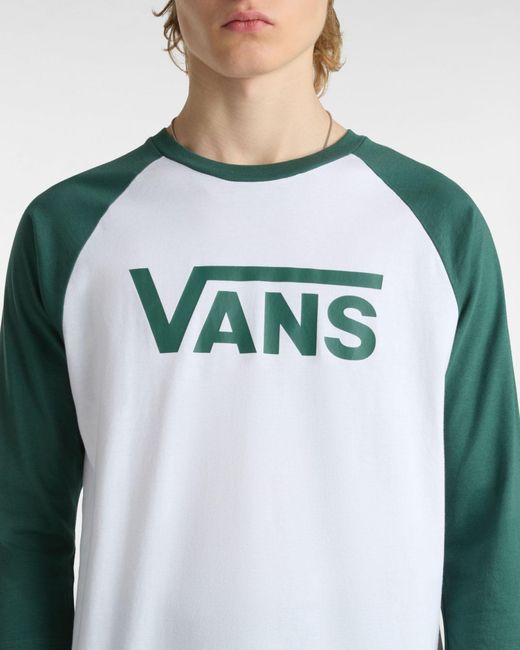 Vans Classic Raglan T-shirt in Green für Herren
