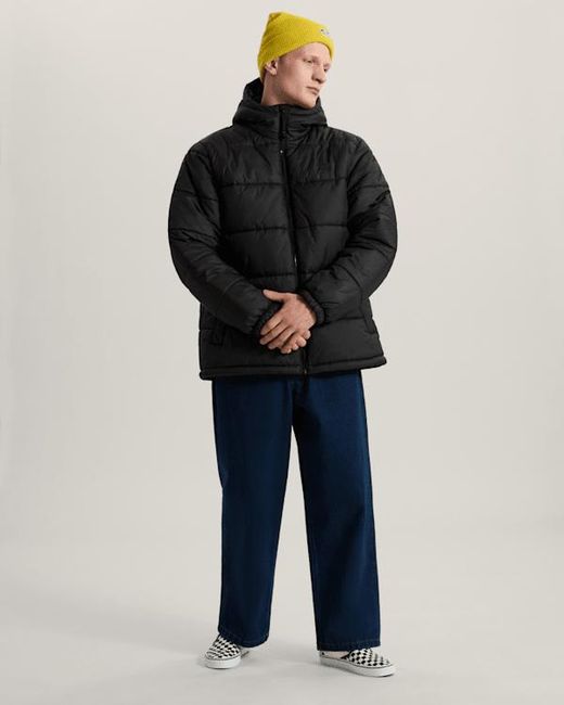 Vans Black Hillgate Puffer Jacket for men