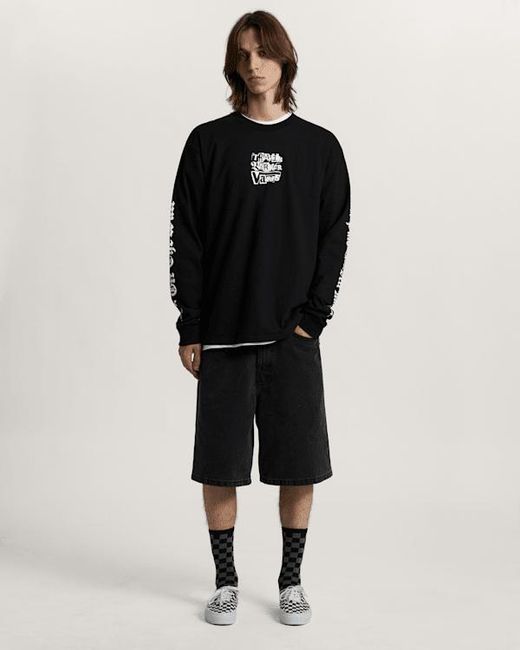 Vans Black X Travis Barker Long Sleeve T-Shirt for men