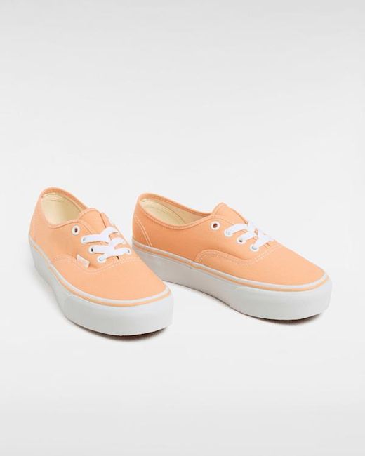 Vans Gray Authentic Platform Shoes