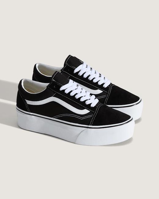 Vans Old Skool Platform Schuhe, Herren, Größe in White für Herren