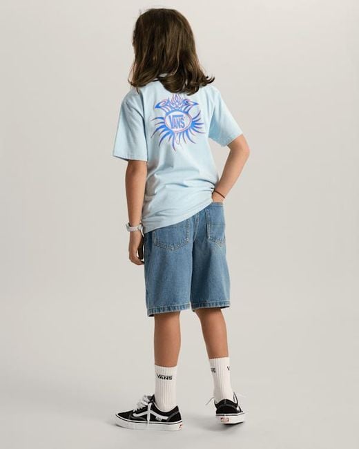 Vans Blue Kids Torched Logo T-Shirt (8-14 Years)