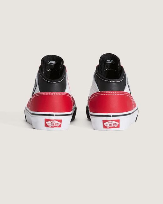 Vans Red Youth Half Cab Decon Shoes (8-14 Years)