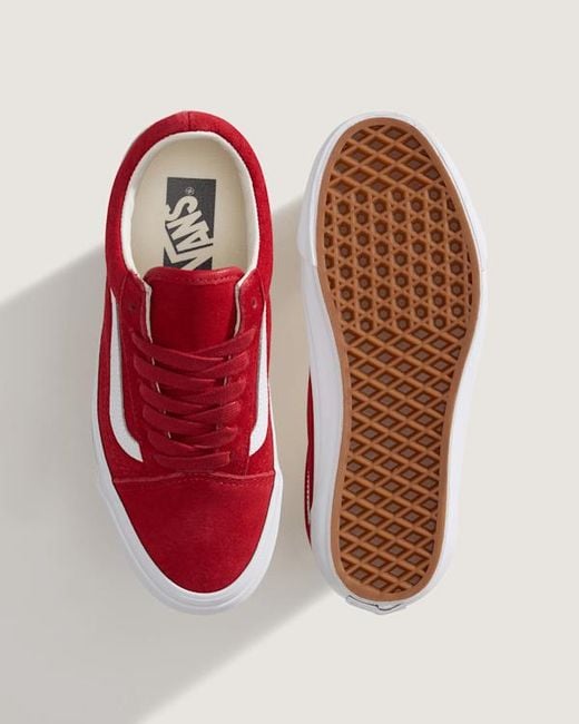 Vans Red Premium Old Skool Shoes for men