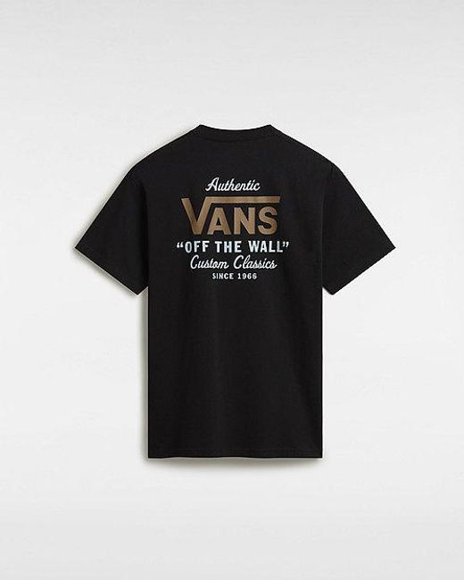 Vans Black Holder St Classic T-shirt for men