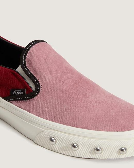 Vans Pink Classic Slip-On Shoes for men