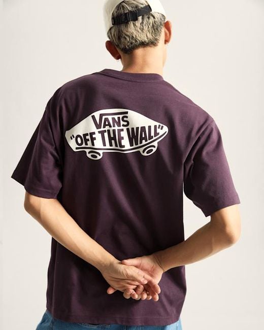 Vans Style 76 Loose Fit Kurzarm-T-Shirt, Herren, Größe in Purple für Herren