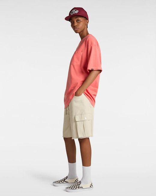 Vans Pink Original Standards Wash Pocket T-Shirt for men