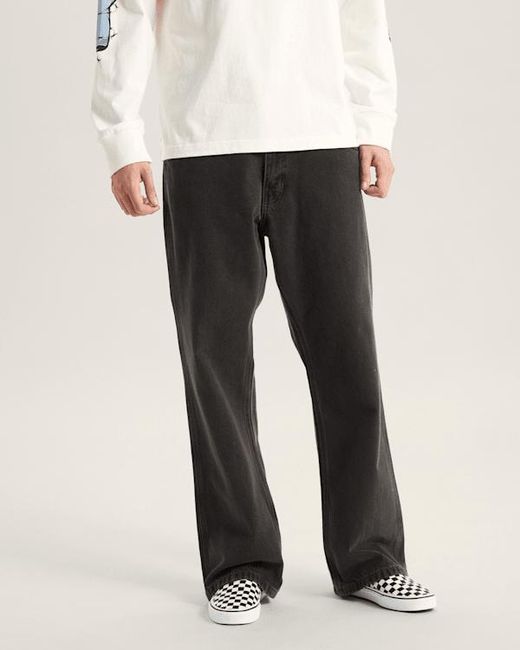 Vans Black Skate Loose Bootcut Denim Trousers for men