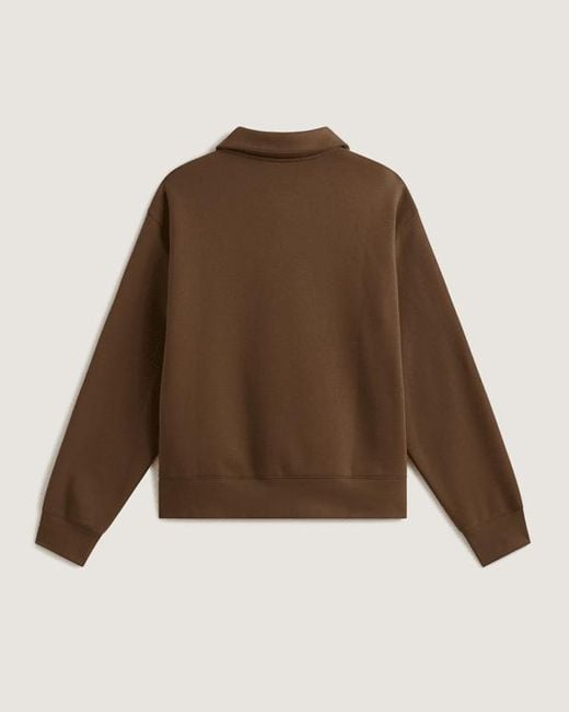 Vans Brown Polo Fleece Pullover for men