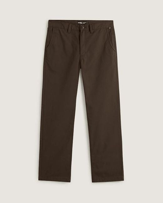 Vans Authentic Relaxed Chino Broek, Grootte in het Brown voor heren