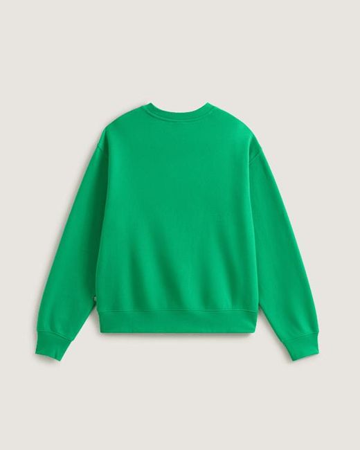 Vans Green Stretch Logo Crew Sweatshirt for men