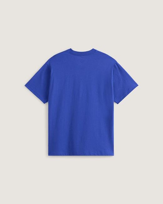 Vans Blue Wavy Script T-Shirt for men