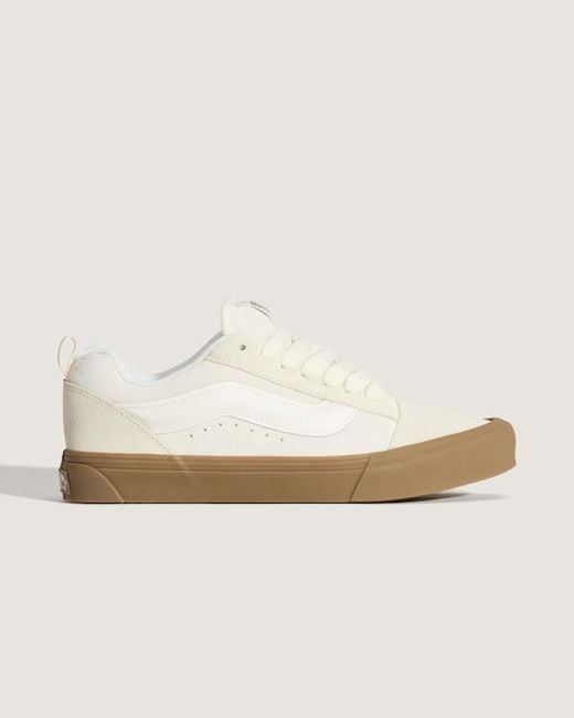 Vans White Knu Skool Shoes for men