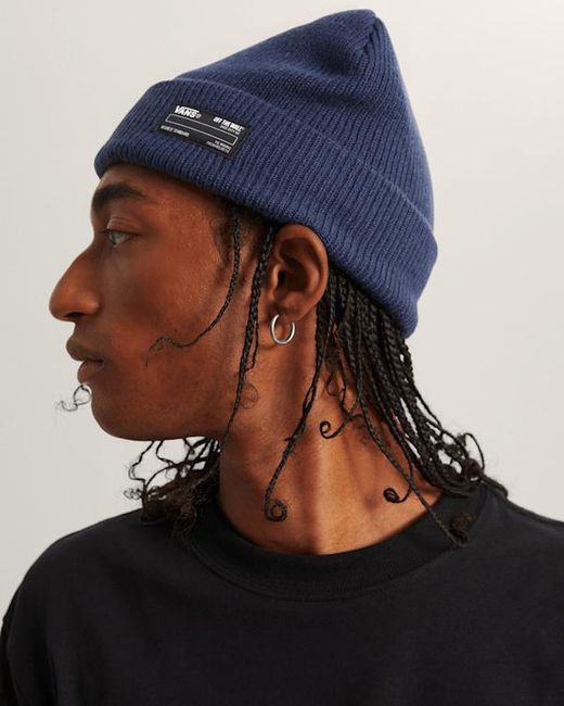 Vans Blue Leiva Cuff Beanie for men