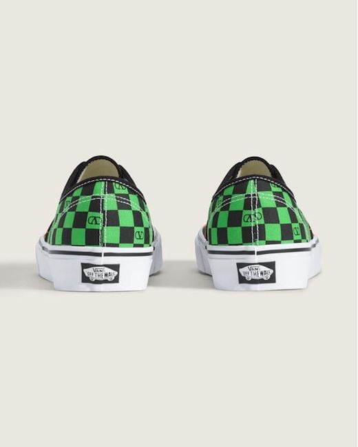 Vans Und Authentic Checkerboard, Herren, Größe in Green für Herren