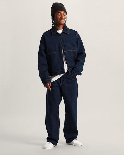 Vans Blue Premium Denim Station Jacket for men