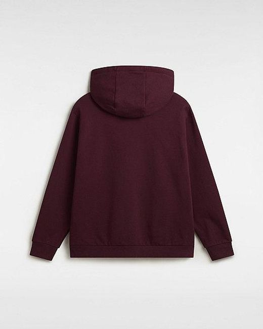 Vans Red Essential Relaxed Pullover Hoodie for men