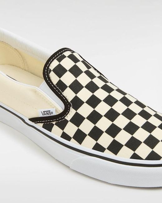 Vans Checkerboard Classic Slip-On Schuhe, Herren, Größe in Metallic für Herren