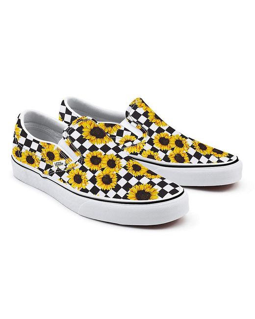 Yellow vans best sale with sunflowers