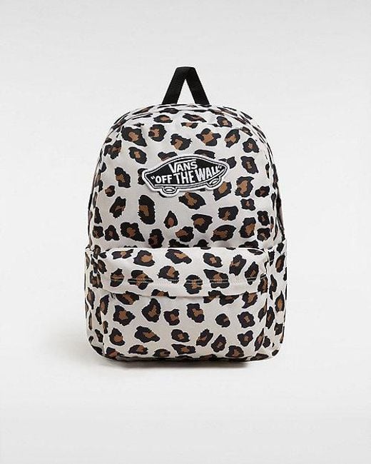 Vans White Classic Leopard Backpack